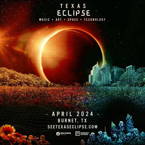 Texas eclipse festival. Feb 9, 2024 · The university will bring back its Southern Illinois Crossroads Eclipse Festival, featuring music, a 5k run, and an arts and crafts fair. Some music lovers in Texas will get a double feature of ... 