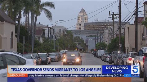Texas governor sends busload of migrants to Los Angeles