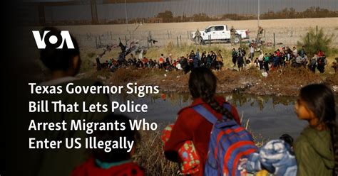 Texas governor signs bill that lets police arrest migrants who enter the US illegally