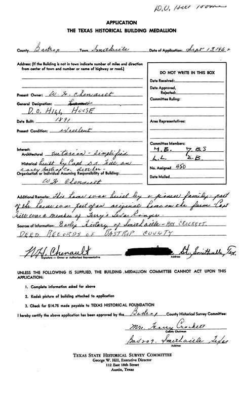 Texas historical marker application.  Historical marker application means a current versi...