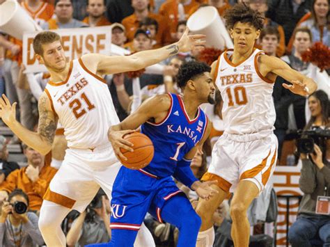 Getty Images No. 6 Kansas needed overtime, but it survived a gamely effort from No. 21 Texas on Saturday, winning 70-63 to clinch a share of the Big 12 title. The Jayhawks got a season-high 22.... 