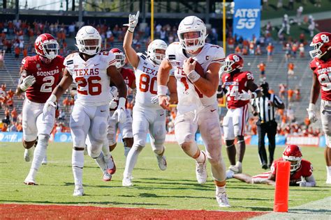 The Oklahoma Sooners take on the Texas Longhorns, on Saturday, Oct. 7 at 12:00 p.m. ET (9:00 a.m PT). You can watch or stream the game on ESPN. Watching the Oklahoma Sooners vs. Texas Longhorns .... 