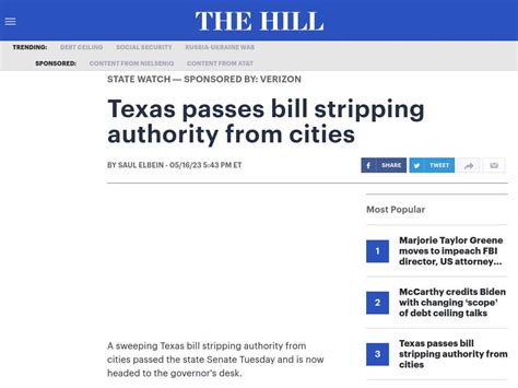 Texas passes bill stripping authority from cities