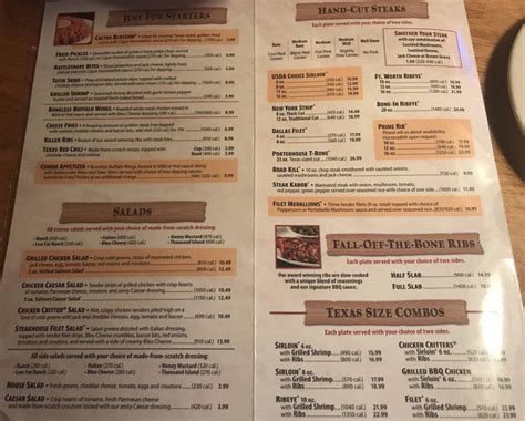Texas roadhouse cheyenne menu. Hostess/ Waitress (Current Employee) - Cheyenne, WY - August 15, 2014. A typical day and work starts at 4 PM and ends around 9 PM, I serve about 100-150 a night and make about $300-$400 in sales. My coworkers and very helpful and team oriented and are willing to help with any situation professional or person. 