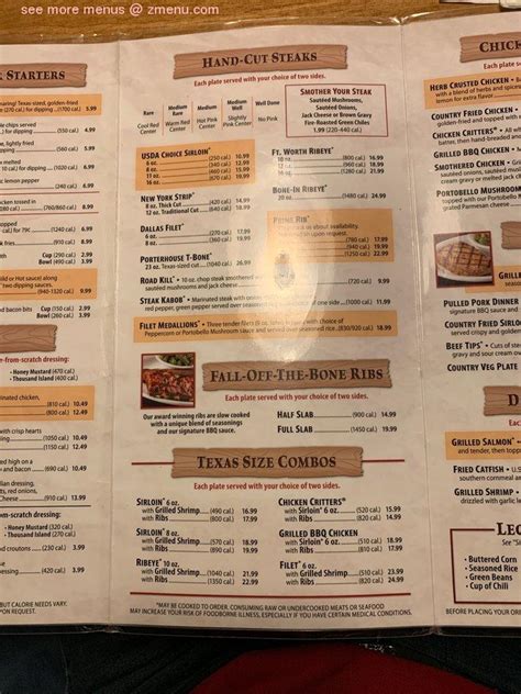 Texas Roadhouse provides costumers of each table free dinner bread rolls and buckets of peanuts. All the menu are served with smiles. “Legendary Food, Legendary .... 