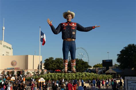 Texas state fair. The State Fair of Texas celebrates all things Texan by promoting agriculture, education, and community involvement through quality entertainment in a family-friendly environment. The State Fair of Texas is a 501(c)(3) nonprofit organization. Contact. Fairtime Parking Address. 925 S. Haskell Dallas, Texas 75223. Telephone. 