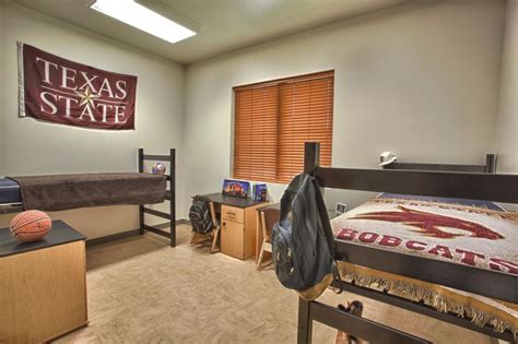 Texas state housing. College Town San Marcos offers the best off-campus housing for Texas State University. Our luxury high rise apartment property features one and two bedroom apartments, on-site leasing office, amenities space with game tables, a fully stocked fitness center that’s open 24/7, a resort style swimming pool with fire pit and … 