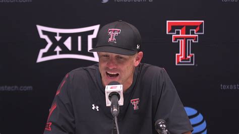 Texas tech postgame press conference. Sep 24, 2023 · The West Virginia Mountaineers (3-1) held off the Texas Tech Red Raiders (1-3) with a 20-13 win in the Big 12 Conference home-opener and ended a four-game series skid. 