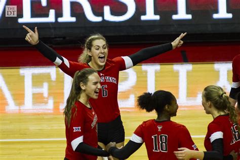 Sep 20, 2023 · By: Casey Montalvo. LUBBOCK, Texas – The Texas Tech Red Raiders open Big 12 play with two matches against the No. 17 Kansas Jayhawks on Friday and Saturday at the United Supermarkets Arena. On Sept. 22, Tech will play Kansas at 6 p.m., before hosting the Jayhawks for one more match the following day, Sept. 23 at 2 p.m. . 