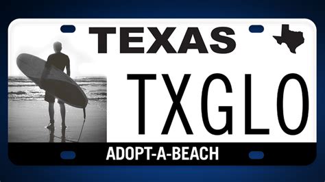 Texas unveils new license plate design supporting beaches