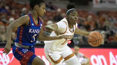 Mar 4, 2023 · 8. 16-16. Oklahoma. 5-13. 8. 15-17. Expert recap and game analysis of the Kansas Jayhawks vs. Texas Longhorns NCAAM game from March 4, 2023 on ESPN. . 