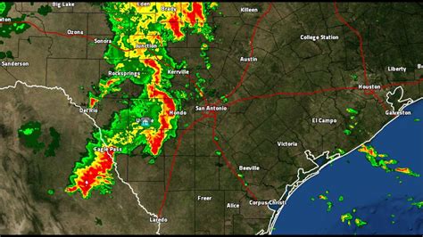 See the latest Texas Doppler radar weather map inclu