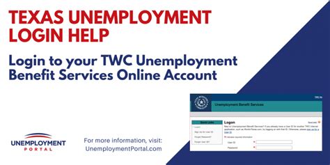 Texas workforce logon unemployment. Logon. Indicates required information. Applicant's Social Security Number: required. Access Key: required. Under Texas state rule, usage may be subject to security testing and monitoring, applicable privacy provisions, and criminal prosecution for misuse or unauthorized use. Texas Workforce Commission collects personal information entered … 