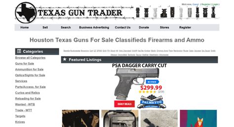 Texasguntrader houston. Houston : Handguns for Sale in Houston Texas - Classified Ads. Main For Sale / Trade Guns for Sale. Handguns for Sale. Sort By: Handguns for Sale. $0.00. : 3 | : 0. Glock 45 9mm with aftermarket barrel. Houston. % 4/12/24. $0.00. : 2 | : 0. WTT. Houston. % 4/30/24. $0.00. : 5 | : 0. AR Pistol 5” 5.56 , Griffin MK1, NEW SBA5 Brace ! Houston. % 