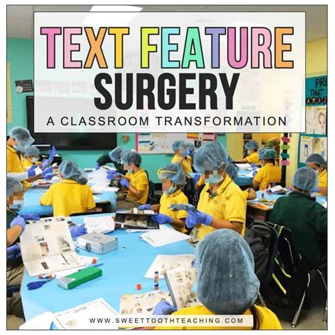 Text Feature Surgery A Classroom Transformation Sweet Tooth Teaching
