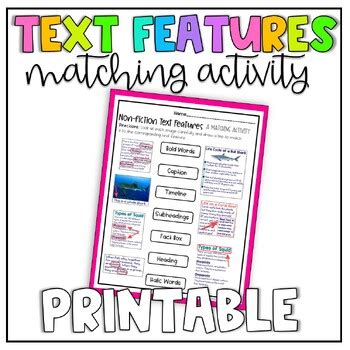 Text Features Matching Activity