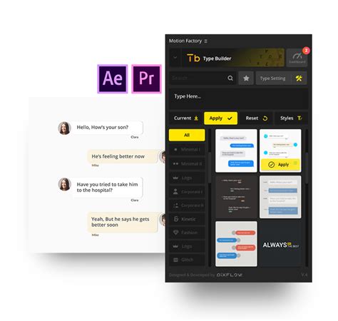 Text Message Templates For Adobe After Effects Pixflow