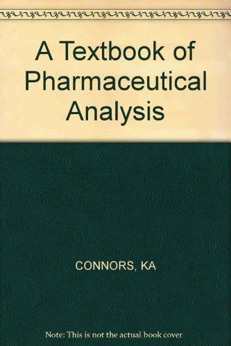 Text Pharmaceutical Analysis Connors