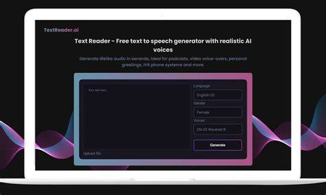 Text To Speech (TTS) Reader. Expressive AI Voices. Start Free. 