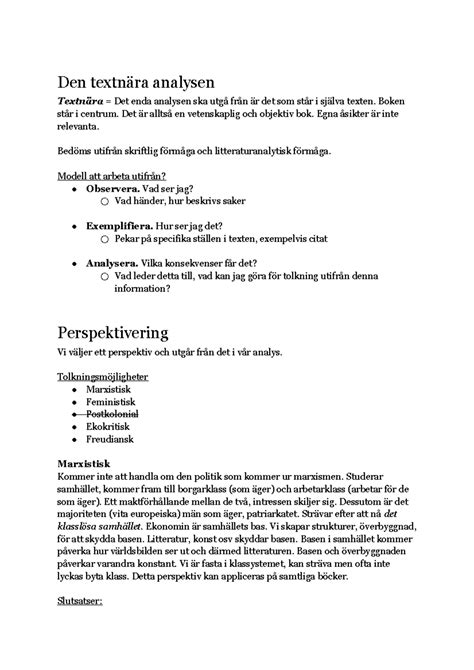 Text analys