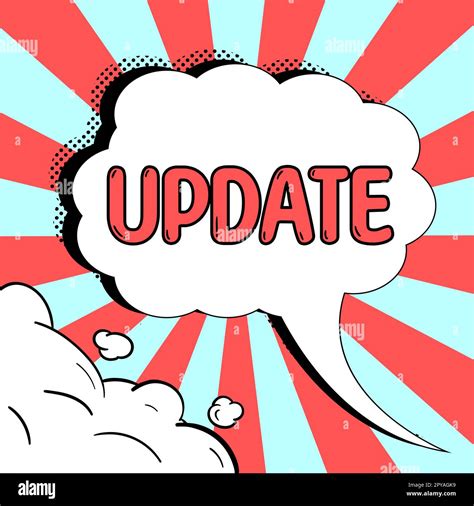 Text caption presenting Update. Word for Make something more modern