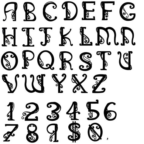 Text design letters and numbers by RavenHawk on deviantART Lettering