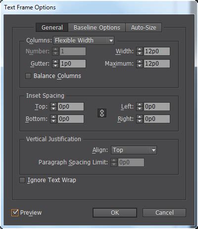 Text frame fitting options in InDesign How to auto resize text, to ...