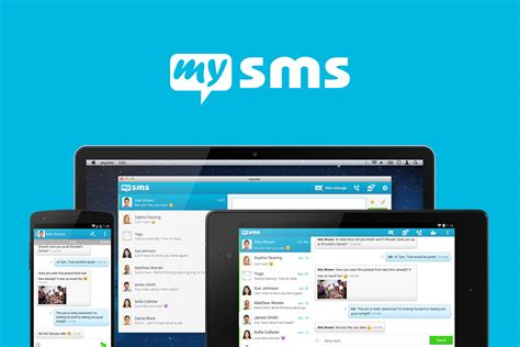 Text from tablet.  mysms uses your existing mobile number, contacts and SMS tex...