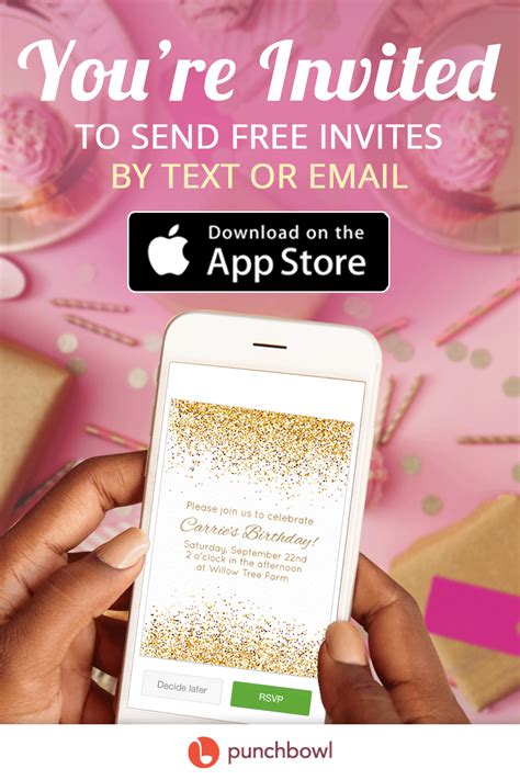 Text invite. Text message invites are here. Send all of our invitations and cards via text, shareable link, and email, too. Send your way * SMS delivery available for US phone numbers only. 