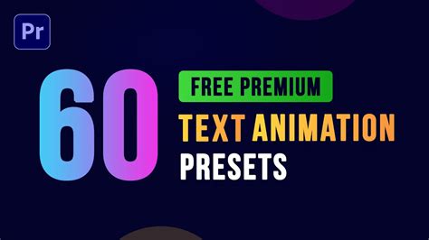 Text presets for premiere pro.  This template includes 12 high-quality text a...