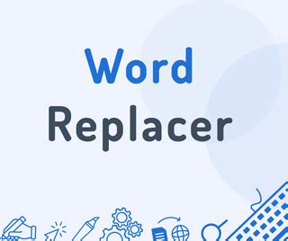 Text replacer.  If you put the word &ldquo;red&rdquo; into the &ldquo;Find te...