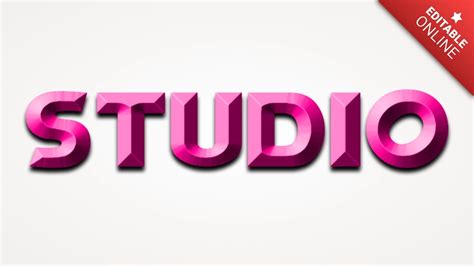 Text studio pink.  Transform your text with eye-catching effects and un...