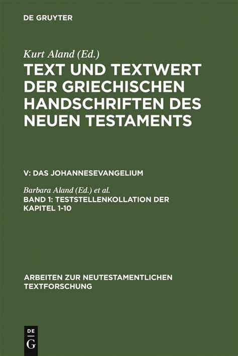 Text und textwert der griechischen handschriften des neuen testaments: das johannesevangelium. - Lg rh265 rh266 hdd dvd recorder service manual.