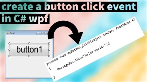 Text wrapping in wpf.  Each Click event for a Button corresponds with an ev...