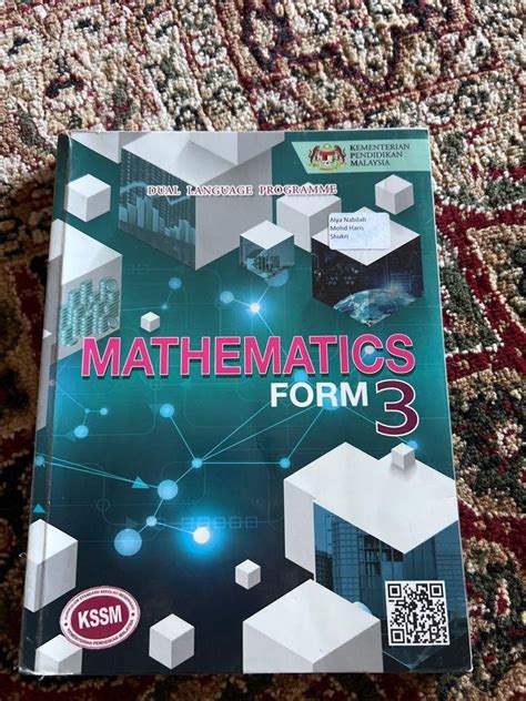 Textbook Mathematics Form 3 Kssm