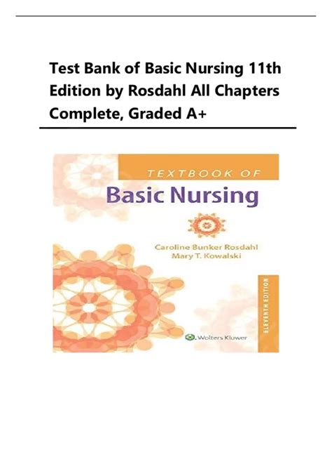 Textbook Of Basic Nursing 11th Edition Workbook