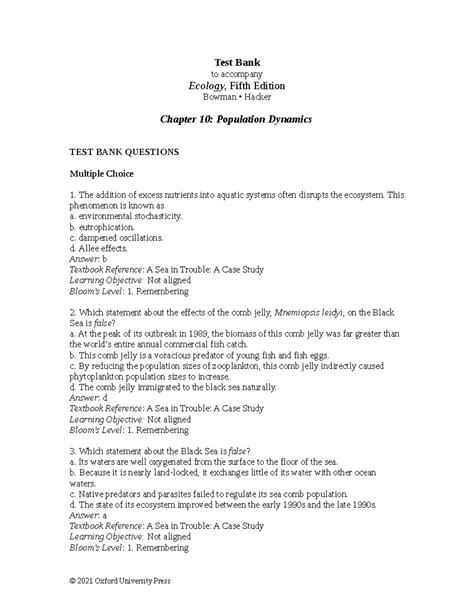 Textbook Practice Questions