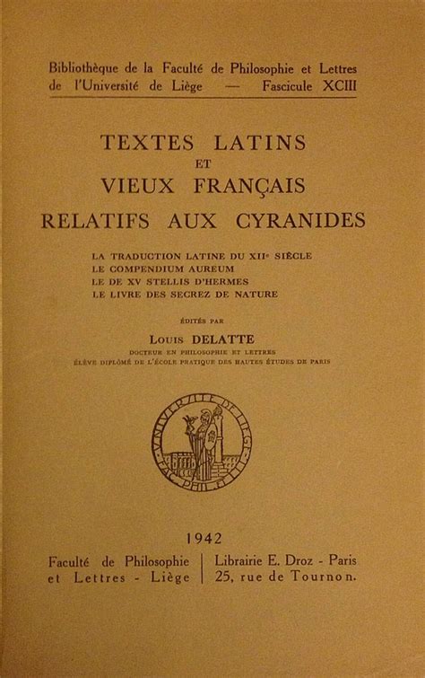 Textes latins et vieux français relatifs aux cyranides. - La county procurement assistant i study guide.