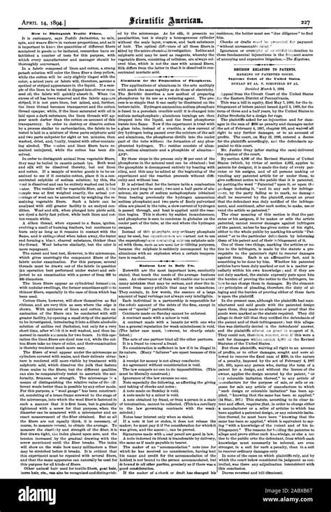 Textile patented in 1894 the population