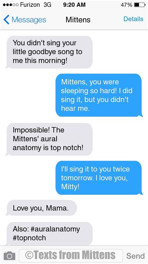 Texts from Mittens NEW Daily Mittens The Aural Edition More Mittens...
