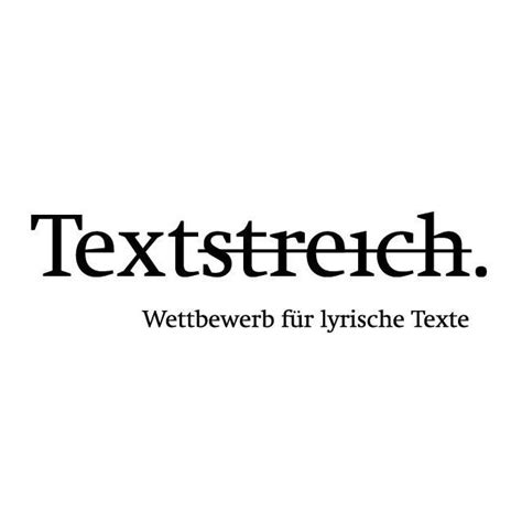 Textstreich.