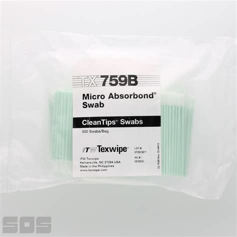 Texwipe TX759B Micro Absorbond Polyester Cleanroom Swab