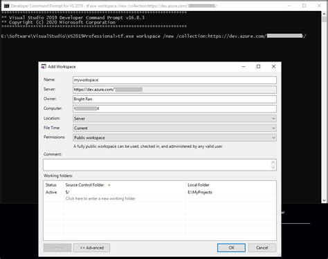 Tf workspace delete command example. exe that comes with Team Explorer. Feb 21, 2025 �...