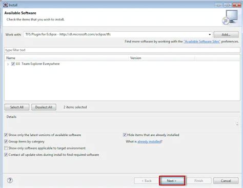 Tfs plugin for eclipse