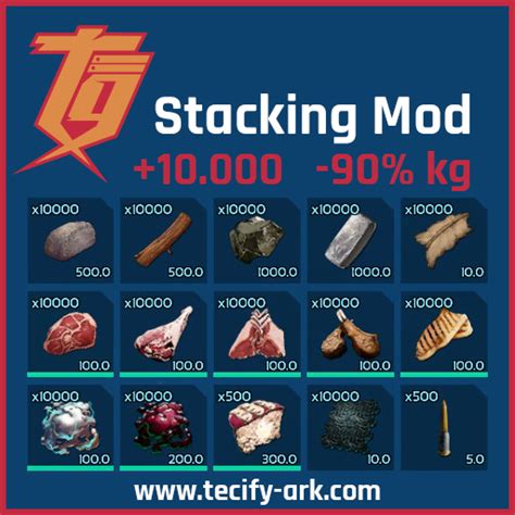 Tg stacking mod ark ascended. .  Download Configurable Stack Mod by Valykai,...