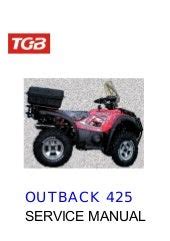 Tgb outback 425 atv service riparazione manuale. - Scarlet letter advanced placement study guide answers.