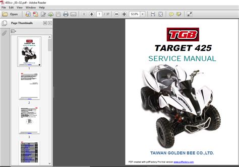 Tgb target 400 425 atv shop manual. - Database management systems solutions manual 7th.
