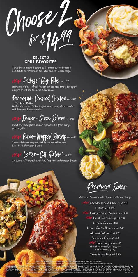 TGI Fridays offers the Feast for Two as a limited-time special where you can get a 3-course meal for two with prices starting at $28. The Feast for Two includes an appetizer, two entrees, and a Brownie Obsession for dessert. The appetizer and entrees can be chosen from a limited-selection with three different price tiers for the entrees.. 