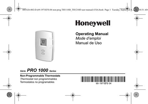 Web we have 1 honeywell home th3210u2004 manual available for free pdf download: On honeywell t4 pro user manual pdf contain how to program, installation,. Most heat only, gas or oil. Web The Honeywell Home Th4110U2005 T4 Pro Programmable Thermostat Is An Innovative Device Designed Toprovide Eﬃcient Temperature Control …. 