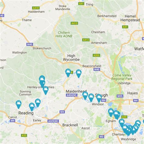 Thames Visitors Mooring Map